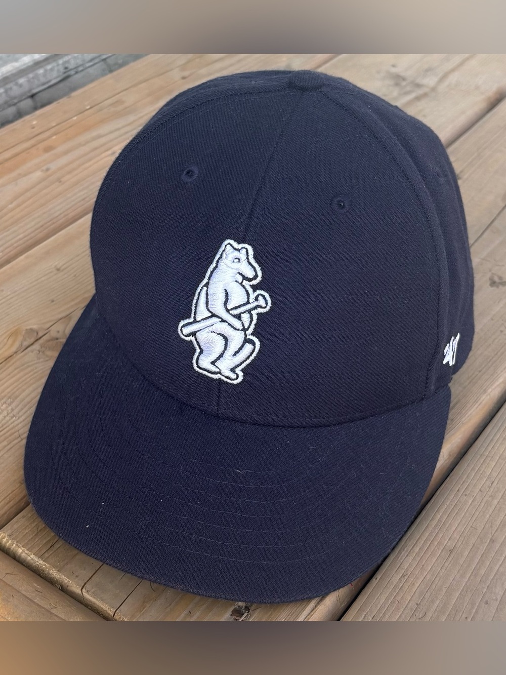 ‘47 Brand Chicago White Sox MLB Baseball Throwback Logo Strapback Hat OSFA EUC